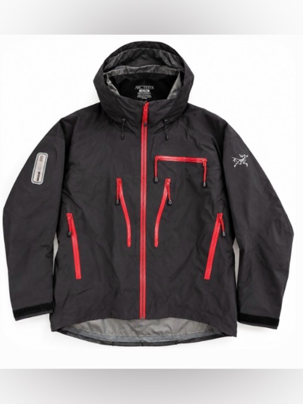 Rare Arc’teryx Heli Guide GORE-TEX Pro Shell Jacket Men’s XL Black Red RECCO